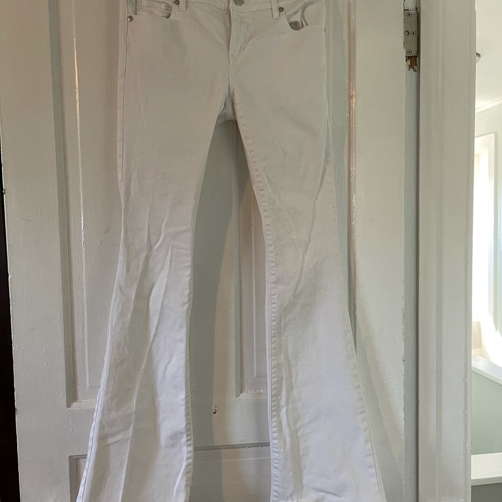 Flare Leg White Loft jeans